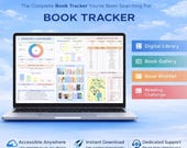 Book Spreadsheet for Google Sheets | Reading Journal, Library Organizer & Challenge Tracker