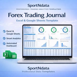 Forex Journal Spreadsheet | Trade Log Template | Excel & Google Sheets Dashboard | PnL Risk Strategy Tracker
