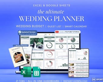 Wedding Planner Spreadsheet Excel Google Sheets Budget Guest List SPORTNDATA