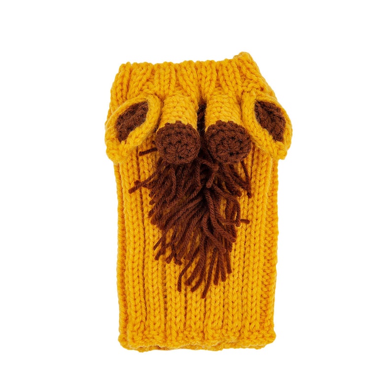 Giraffe Dog Snood Knit Crochet Dog Hat Easter Dog Costume Ear Warmer image 7