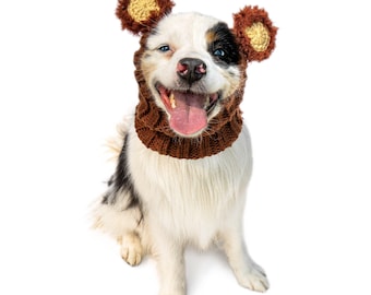 Gorro de punto a crochet para perro / Disfraz de Halloween para perro / Calentador de orejas