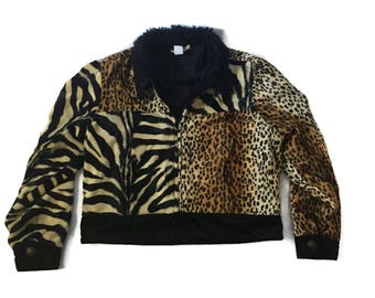 Animal print jacket | Etsy