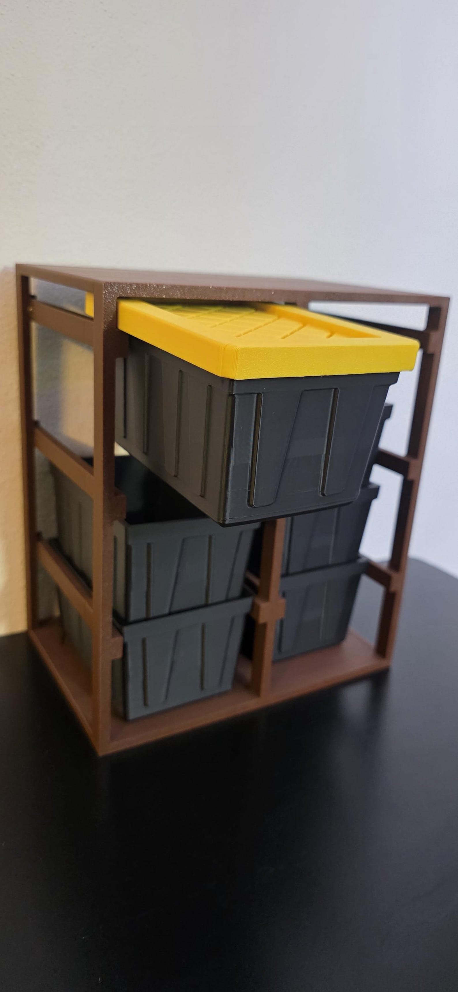 3D Printed Mini Totes Storage Rack Set | Desk Vanity Craft Organization ...