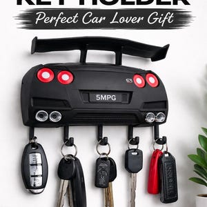3D Printed GTR Key Hanger, Sleek Home Decor