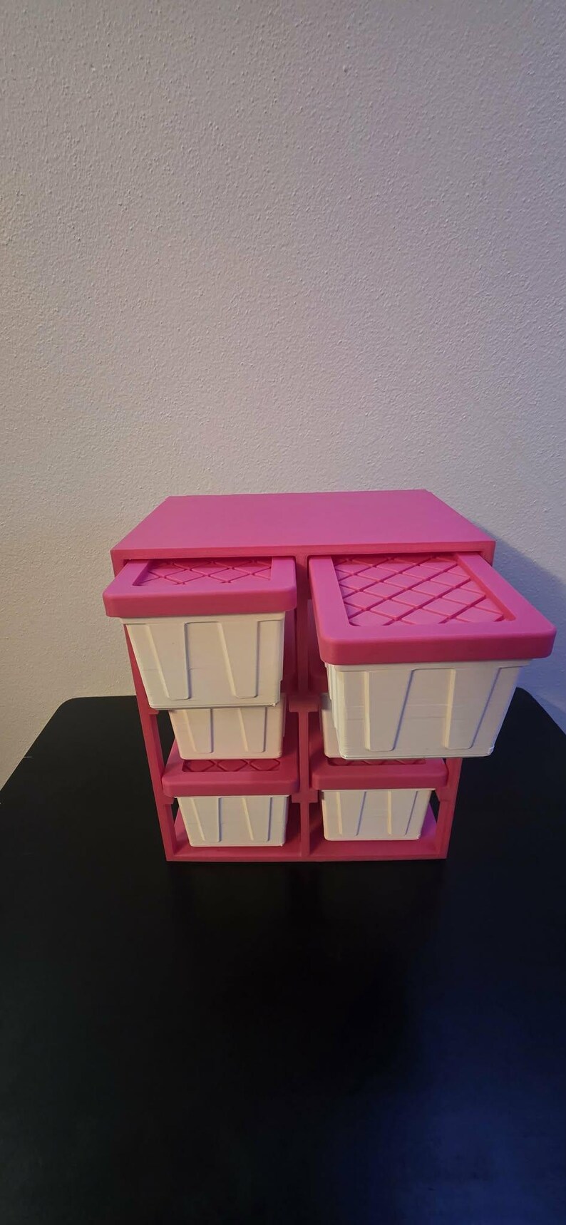 3D Printed Mini Totes Storage Rack Set | Desk Vanity Craft Organization ...