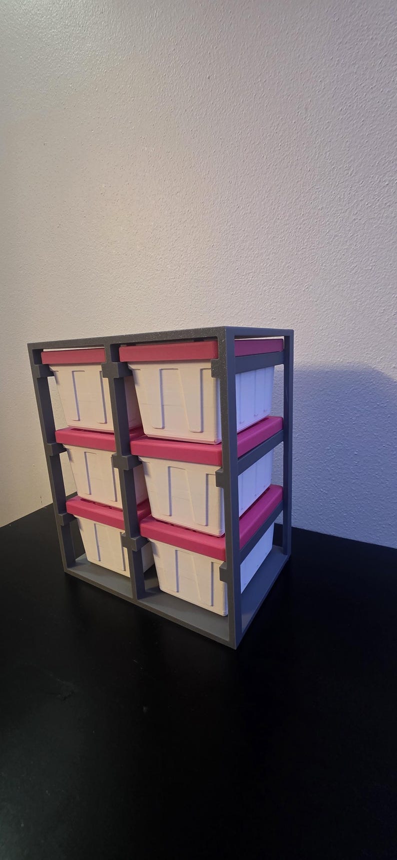 3D Printed Mini Totes Storage Rack Set | Desk Vanity Craft Organization ...