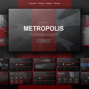 Luxury Real Estate Pitch Deck, Modern Architecture Presentation (PowerPoint)