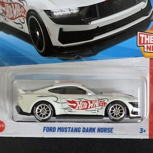 Hot Wheels Ford Mustang Dark Horse, Real Rider Wheel Swap Super Custom