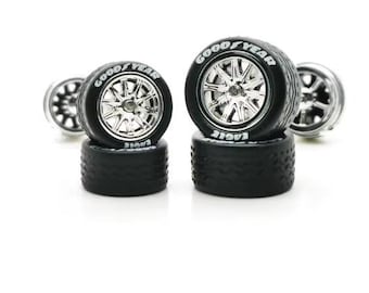SPOKES (D1-D10) 1:64 scale custom wheel sets fit hot wheels , wheel swaps , diecast cars, model car accessories, rubber tires variations