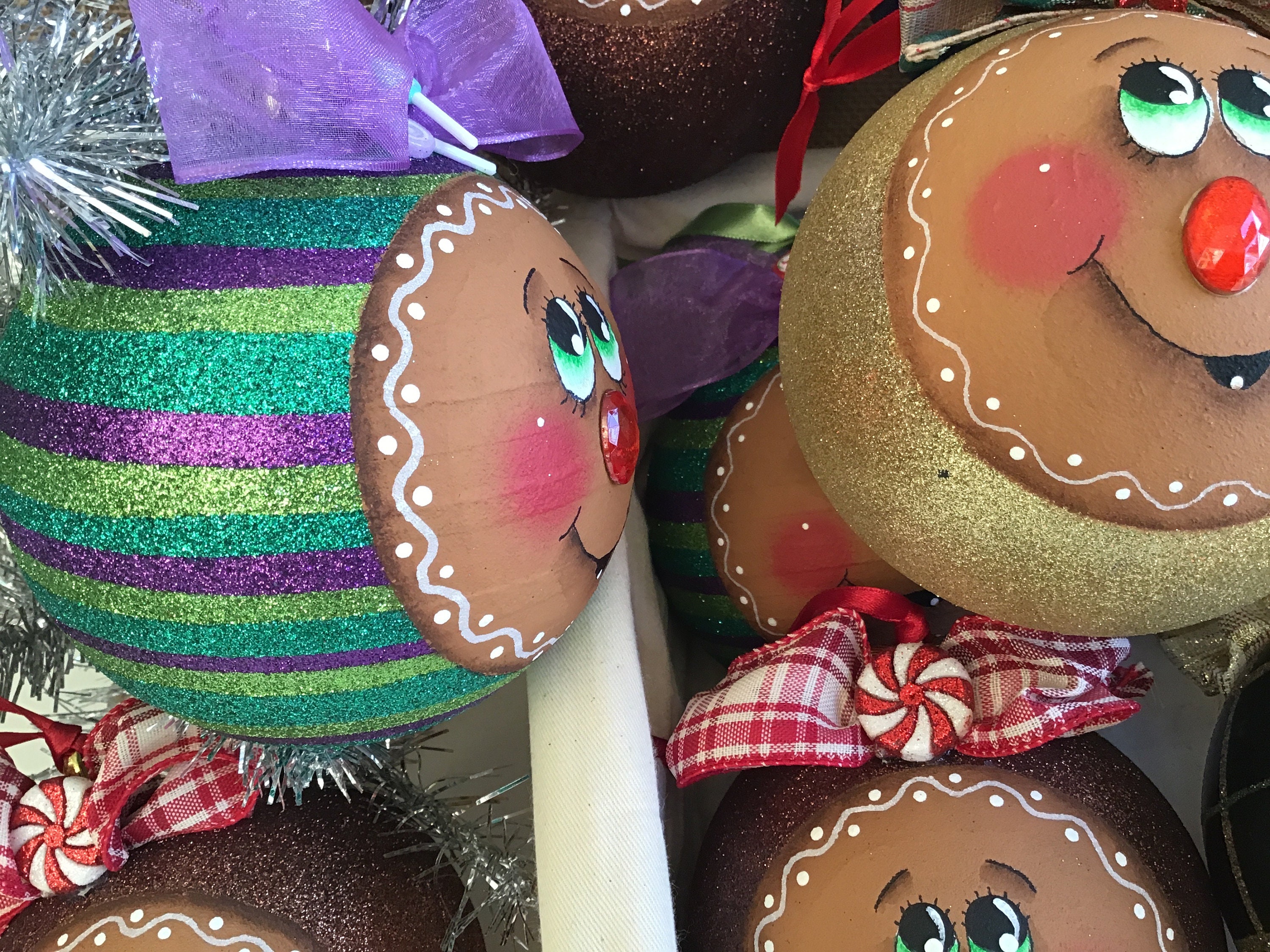 Adorno navideño de pan de jengibre irrompible | Etsy