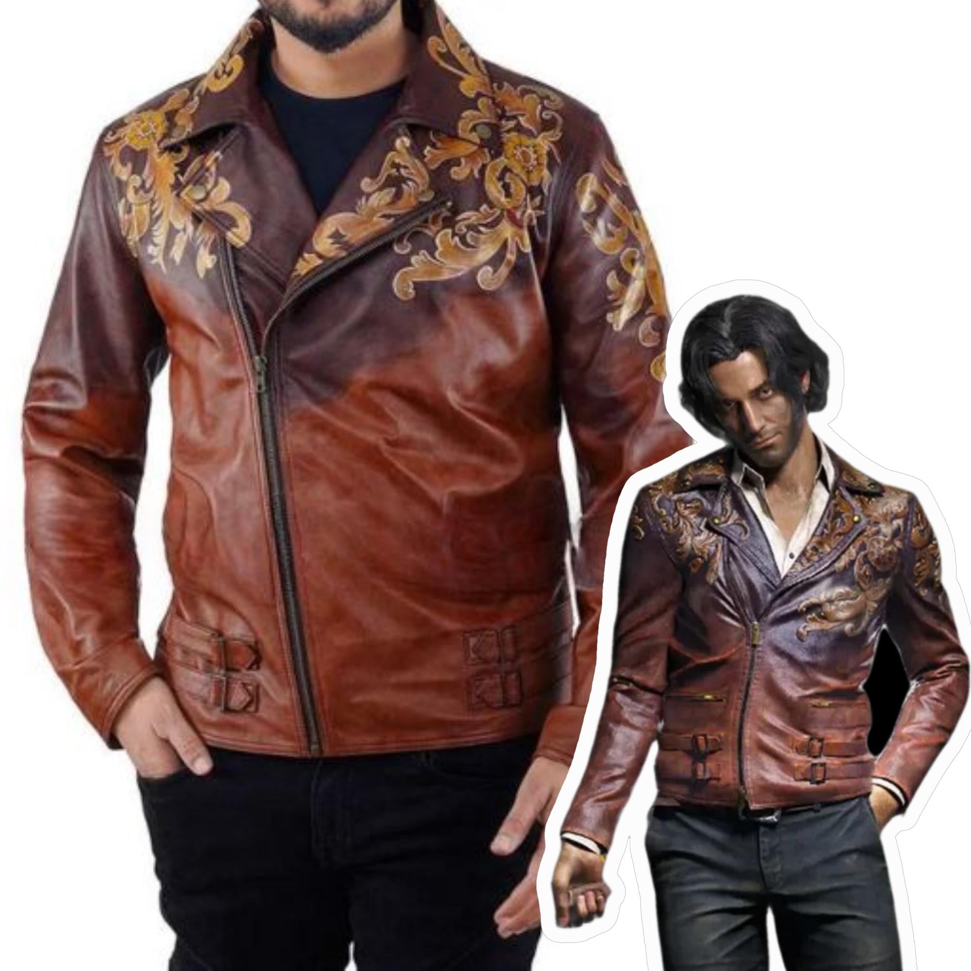 Handmade Dr. Luis Serra Navarro Leather Jacket – Resident Evil 4