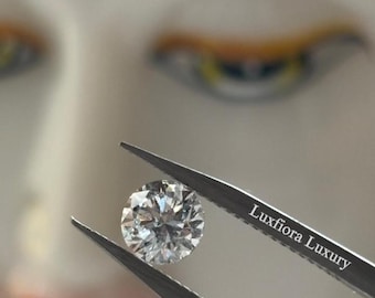 0.52 CT Round Lab Grown Diamond, D VS1 IGI Certified Diamond Making To Solitire Ring