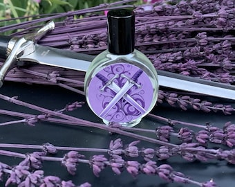 Valkyrie-Lavanda, Salvia Esclarea, Cuero, Tonka, Vainilla, Lirio, Cachemira, Ámbar - perfume en roll-on