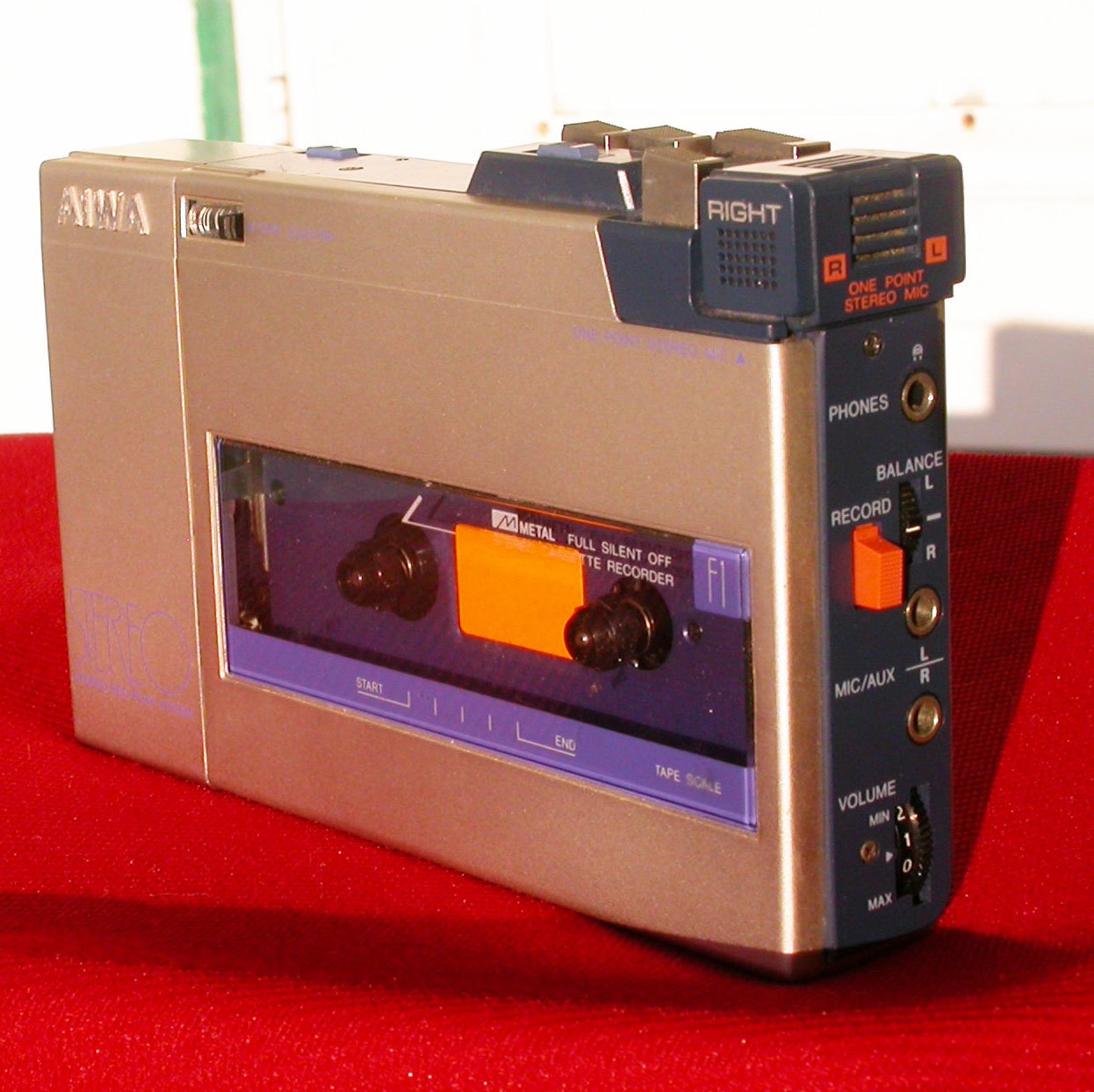 Vintage AIWA HSJ1 Walkman type Cassette Player Recorder Etsy