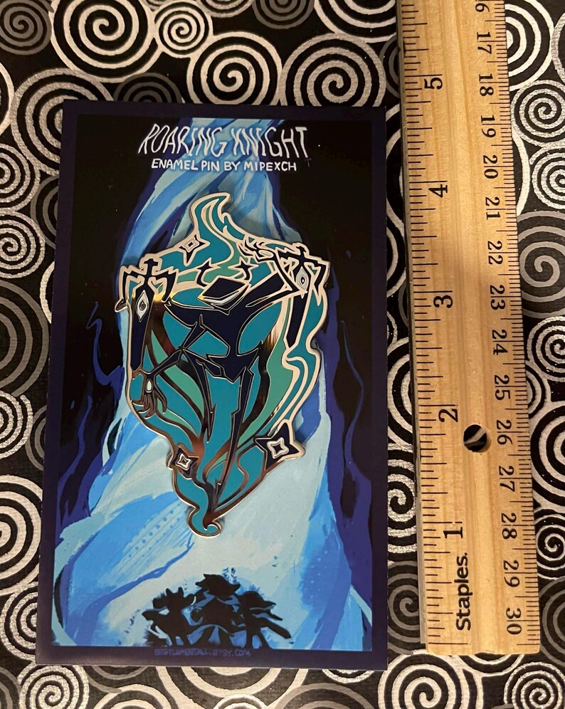 Air Rune Pin DELTARUNE Roaring Knight Enamel Pin - Etsy