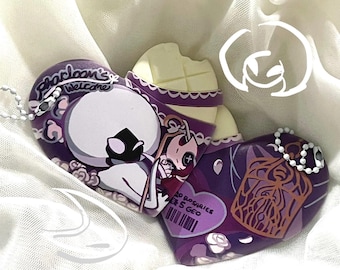 silksong heart chocolate keychain