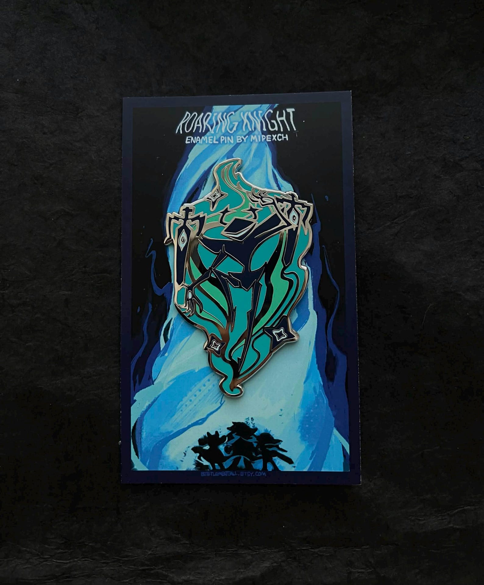 Air Rune Pin DELTARUNE Roaring Knight Enamel Pin - Etsy
