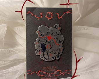 DELTARUNE Kris & Noelle Thorns Enamel Pin