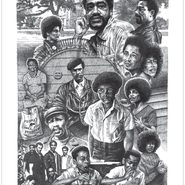 Black Panther Party Canvas Wall Art - Etsy