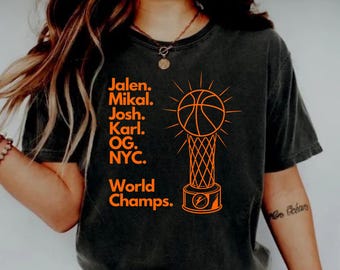 New York Basketball T-Shirt, New York Knick s Basketball Champions Tee