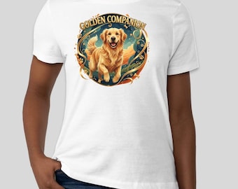 The "Golden Companion" Golden Retriever Jersey Tee T-Shirt