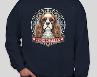 The "Cavalier Comfort" King Charles Cavalier Spaniel Crewneck Sweatshirt