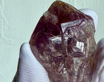 Madagascar Super Seven Quartz Crystal | Golden Rutile, Red/Black Inclusions, Keyhole Pattern
