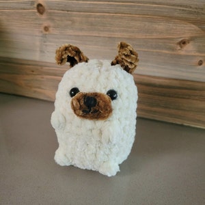 Puppy Dog Plushie, Pug Stuffed Animal, Amigurumi Plushie Puppy, Crochet Puppy, Stuffed Pug