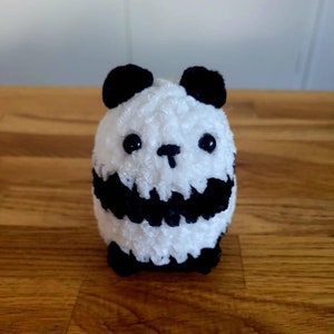 Panda Plushie, Cute Little Panda Bear Plushie, Desk Toy Panda, Crochet Amigurumi Panda Bear