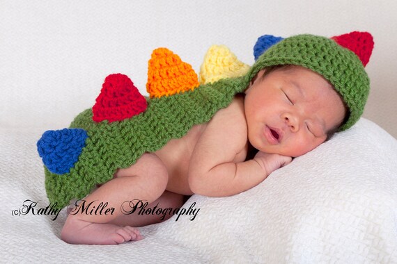 Neugeborenes Baby Junge Dinosaurier Hut Und Schwanz Mit Etsy