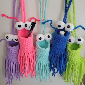 Yip Yip Mini Martian Car Hanger, Yip Yip Plushie, School Locker Hanger