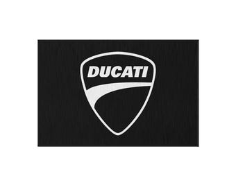Tapijt met Ducati-logo: luxe camper-, garage-, kantoortapijt