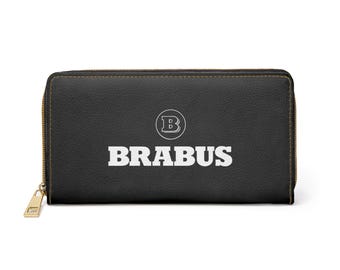 Brabus-portemonnee met rits Duitse auto Benz-accessoire slim zakcadeau