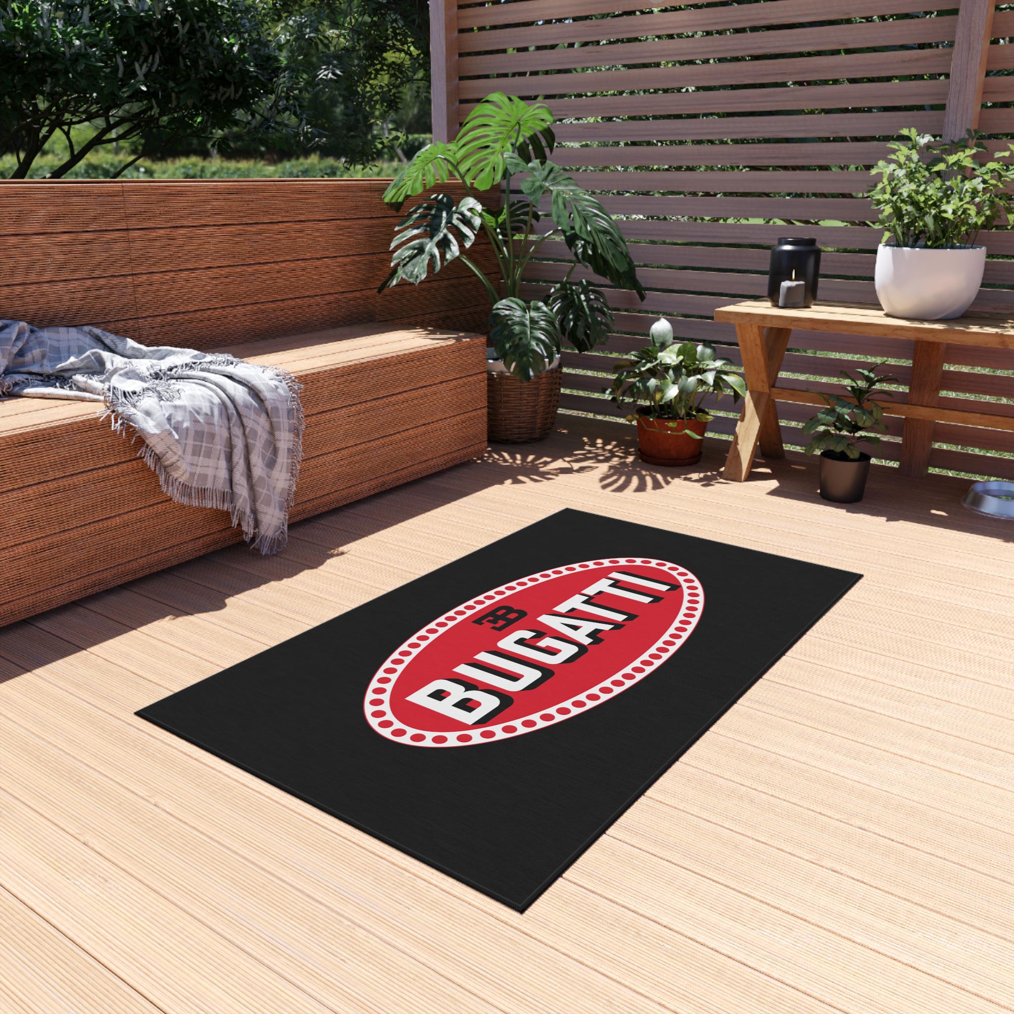 Bugatti Logo Rug: Luxury Car Mat for Garage, Office, Motor Home Decor ...