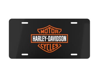 Harley Davidson kaptafel aluminium motorrijbewijs display metalen garage muur decor biker accessoire cadeau