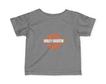 Harley-geïnspireerd T-shirt voor baby's | Babyshirt met motorlogo