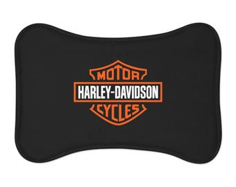 Tappetino per la pappa per animali domestici Harley Davidson, per cani e gatti.