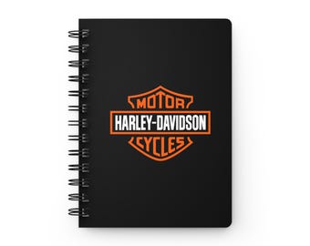 Harley Davidson spiraalgebonden dagboek | Notebook met motorlogo