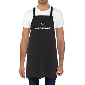 Maserati Schürze, Motorrad-Kochschürze, Grill-Werkstatt Schürze, abnehmbare Köper-Bänder, Küchen-Geschenk