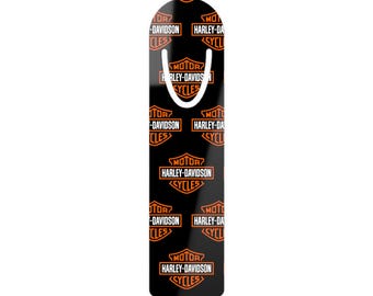 Harley Davidson metalen magnetische bladwijzer motorfiets logo aluminium paginamarkering rijder cadeau leesaccessoire