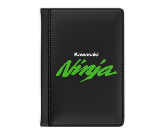 Kawasaki NINJA paspoorthoes, reisportemonnee, autoaccessoire kunstleer cadeau