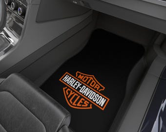Harley Davidson-matten, set van 4, vloermatten voor auto