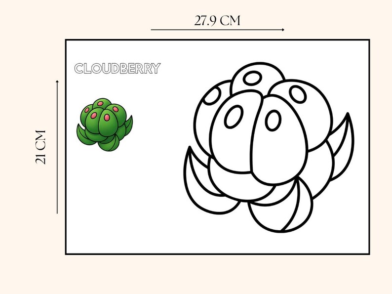 Fruits Coloring Book for Kids | Fun Learning (Digital Download) image 5