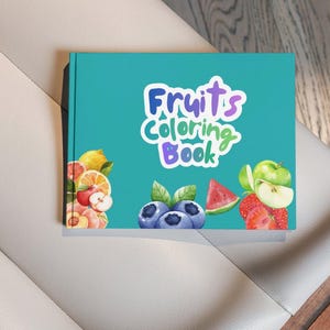 Fruits Coloring Book for Kids | Fun Learning (Digital Download) image 1