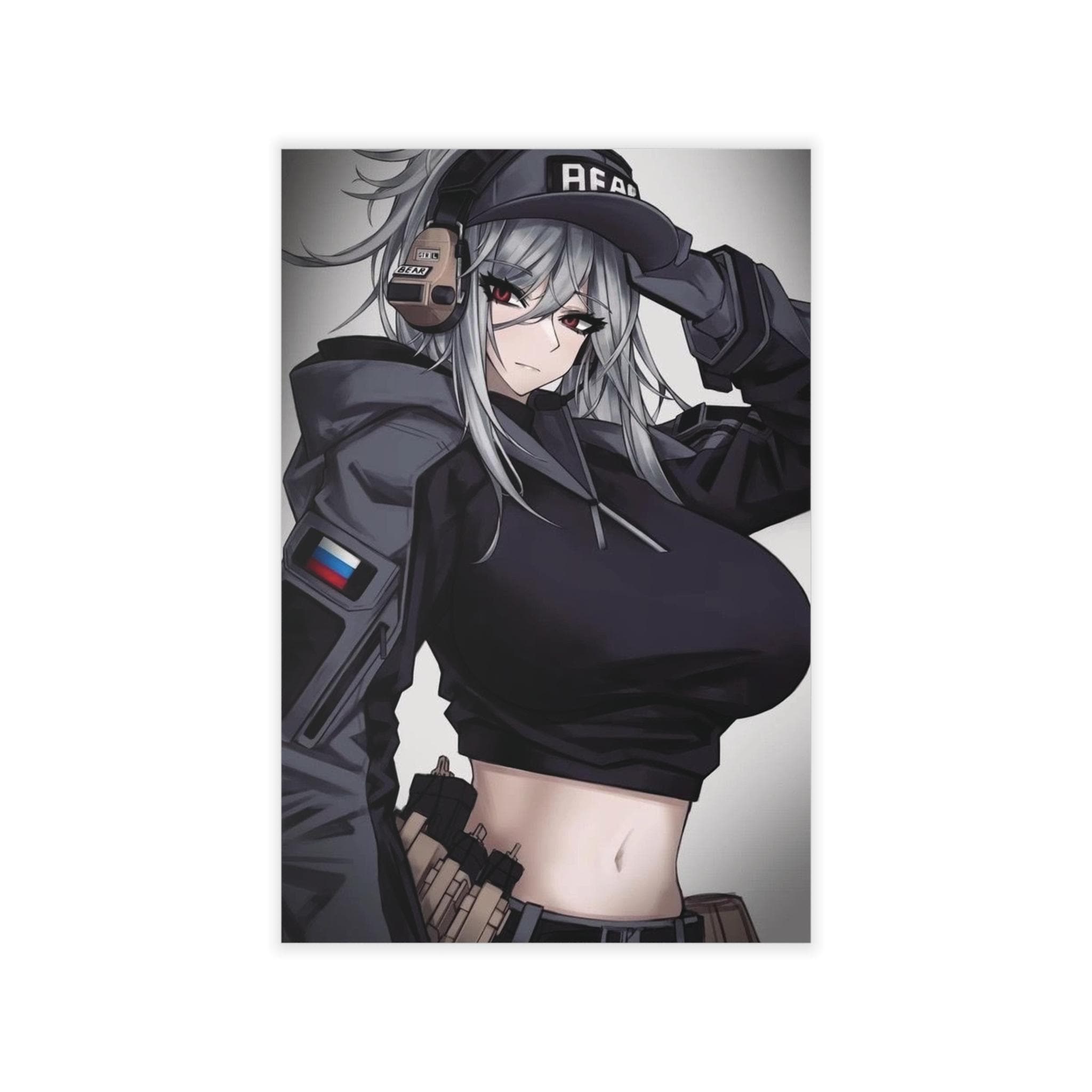 Tactical Anime Girl Sticker - Etsy, image size:2048x2048
