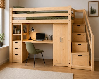 Moderne plattegronden hoogslaper | Houten blauwdruk zelf maken (pdf-download)