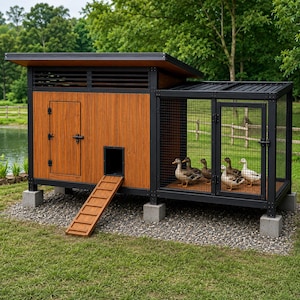 Duck House Plans PDF | Backyard Duck Coop Blueprint | Waterfowl Shelter DIY Build Guide