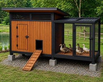Duck House Plans PDF | Backyard Duck Coop Blueprint | Waterfowl Shelter DIY Build Guide