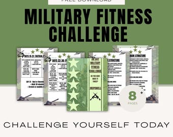 30 Day Military Fitness Challenge (PDF Download)