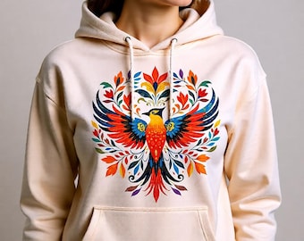Scandinavian Eagle Art PNG | Folk Bird Design (Digital Download)